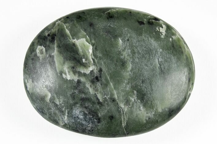 Polished Jade (Nephrite) Palm Stone - Afghanistan #217728